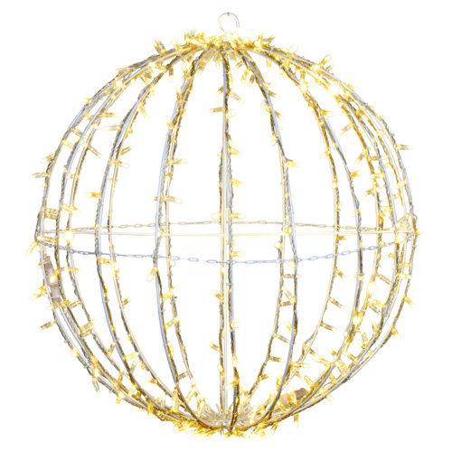 The Holiday Aisle® Vickerman Fold Flat Led Jumbo Hanging Sphere Net